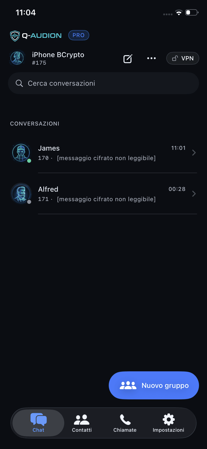 Encrypted conversations