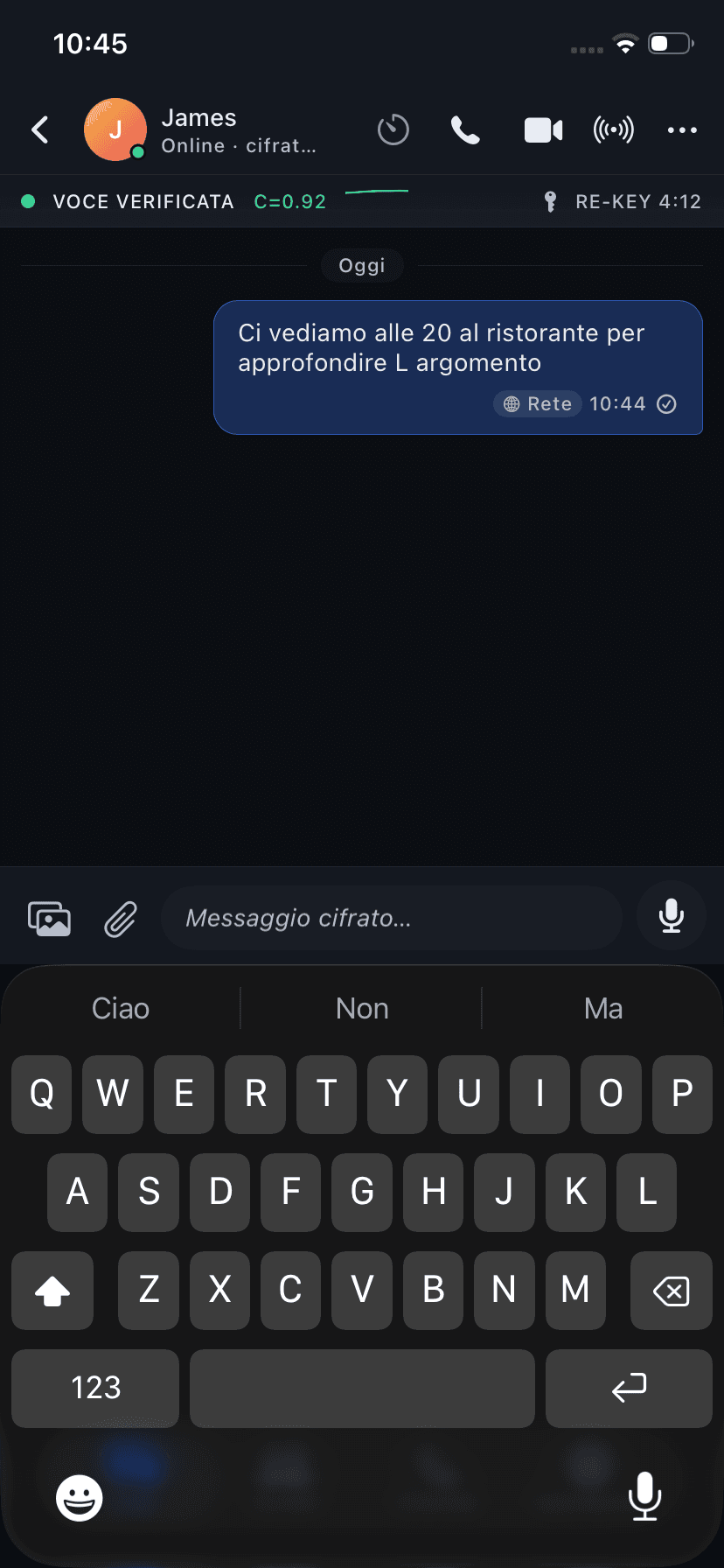 Voice verified